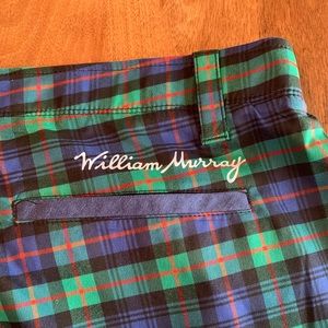 NWT willam Murray golf plaid shorts 36